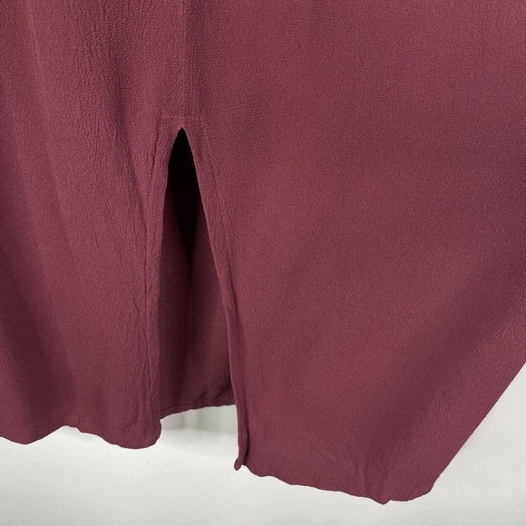 J. Jill JJill 2pc Set Size 4X Top Shirt Skirt Elastic Waist Plum Purple Crinkle - Picture 10 of 12